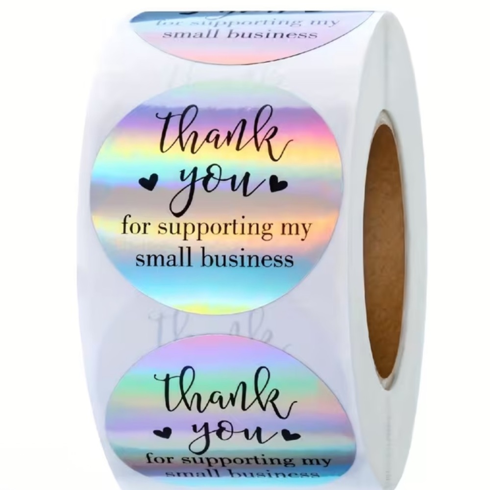 500 Thank You Stickers Roll